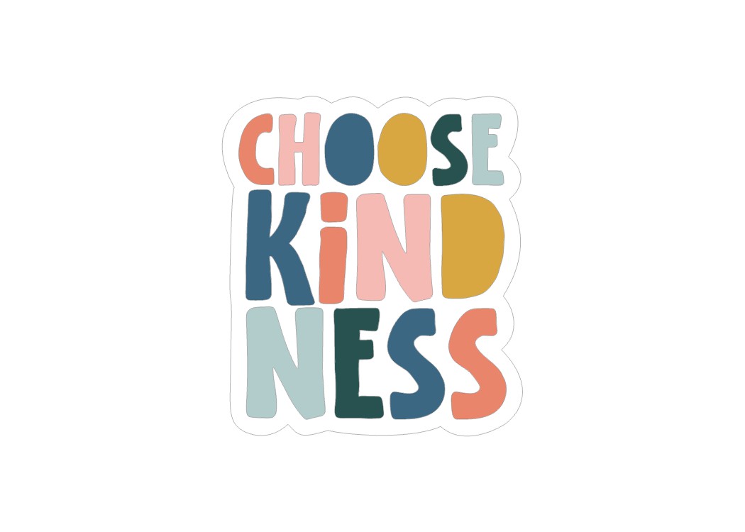 CHOOSE KINDNESS COLOR BLOCK STICKER