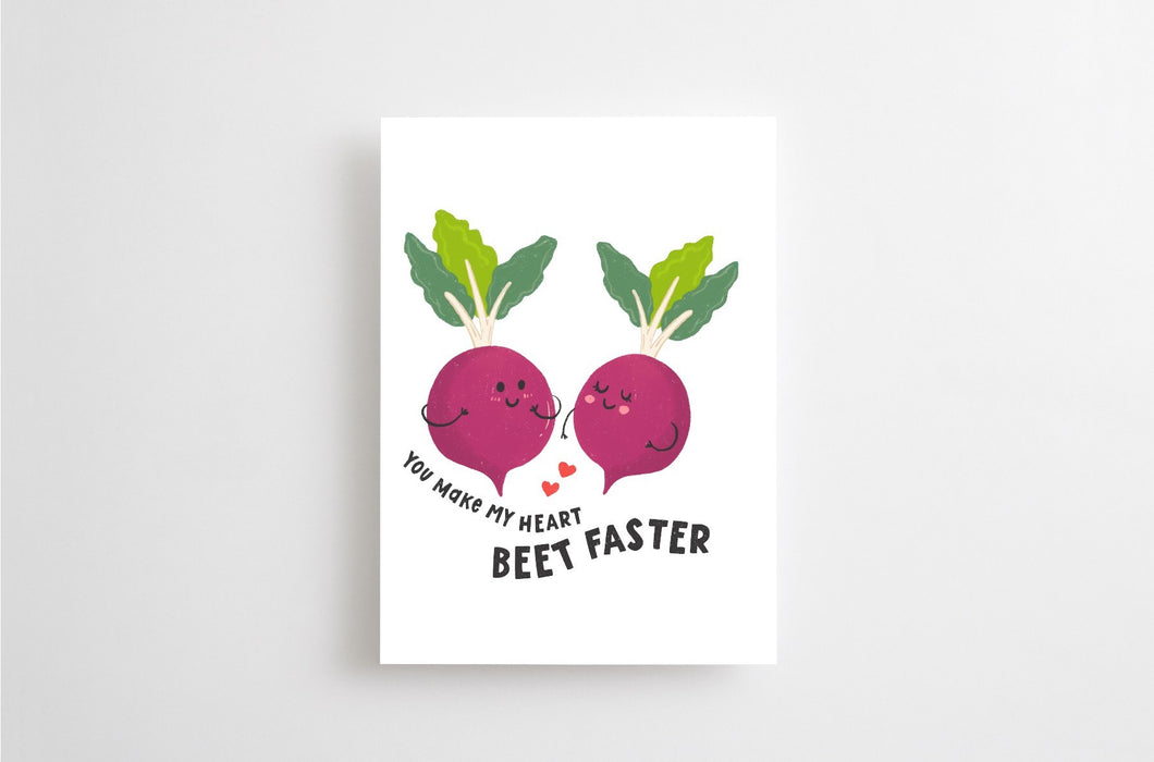 MY HEART BEET CARD